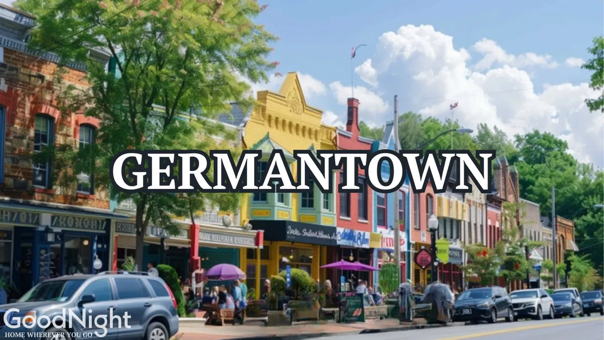Colorful storefronts line a lively street, with people out and about enjoying the local scene. Trees line the sidewalks, and the vibrant atmosphere suggests boutique shopping, dining, and a sense of discovery in one of Nashville’s most fashionable neighborhoods.